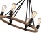 Cwi Lighting Ganges 6 Light Up Chandelier With Black Finish 9671P25-6-101 - alternate 5
